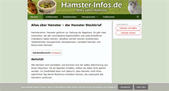 Desktop Screenshot of hamster-infos.de